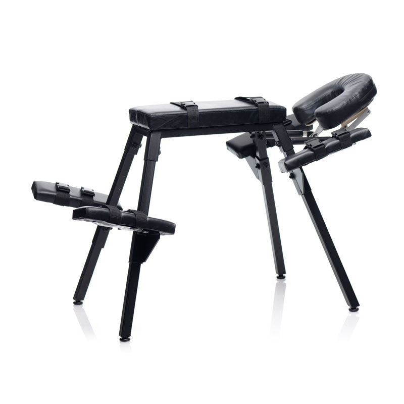 Master Series Obedience Extreme Sex Bench - Black Bondage Furniture-AF514
