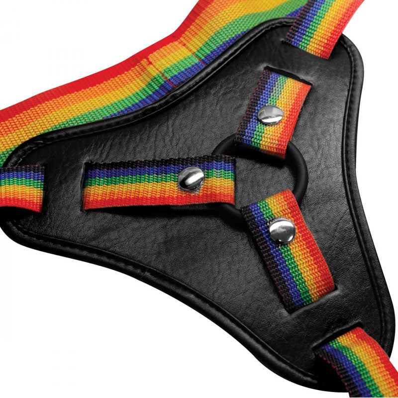 Strap-U Take the Rainbow - Rainbow Universal Strap-On Harness (No Probe Included)-AG996