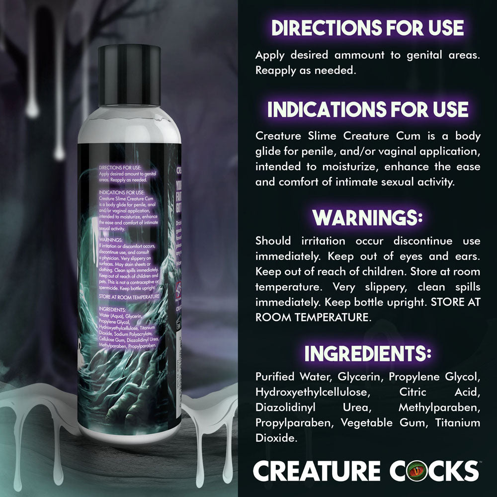 Creature Slime by Creature Cocks - Creature Cum - Cum Lubricant - 236 ml Pump Bottle-AH456-8OZ