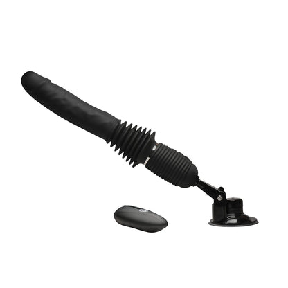 Master Series Ultimate Power Pounder - Black 30 cm USB Rechargeable Thrusting Vibrator-AH606