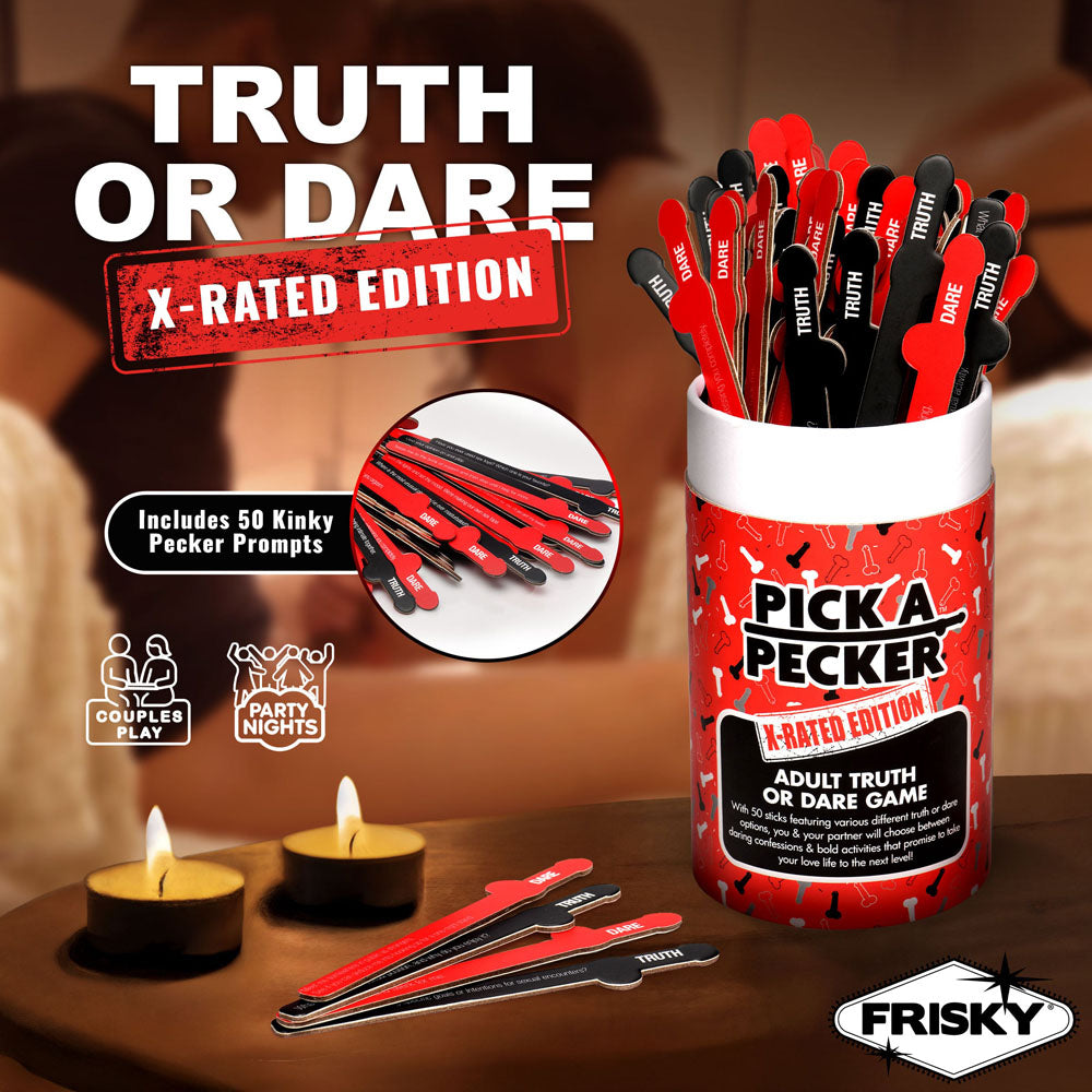 Frisky Pick A Pecker - X-Rated Edition - Adult Truth Or Dare Game-AH692