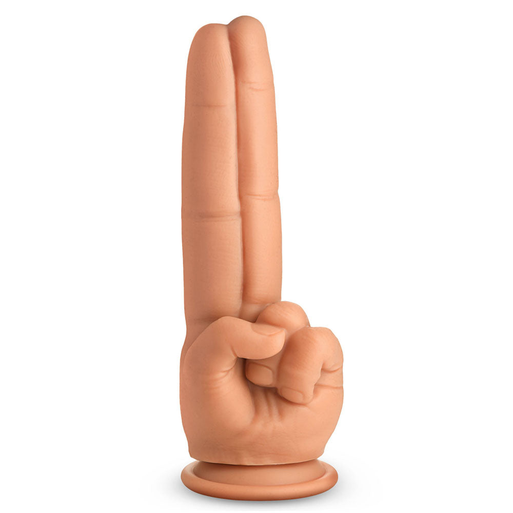 Master Series The Pleaser - Flesh 23.6 cm Double Finger Dildo-AH769