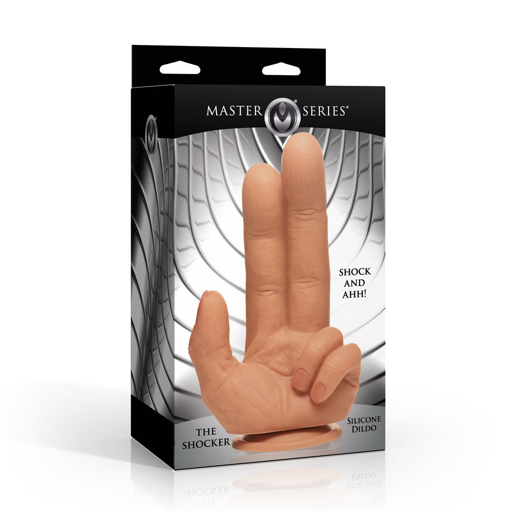 Master Series The Shocker - Flesh 20.8 cm Finger Dildo-AH780