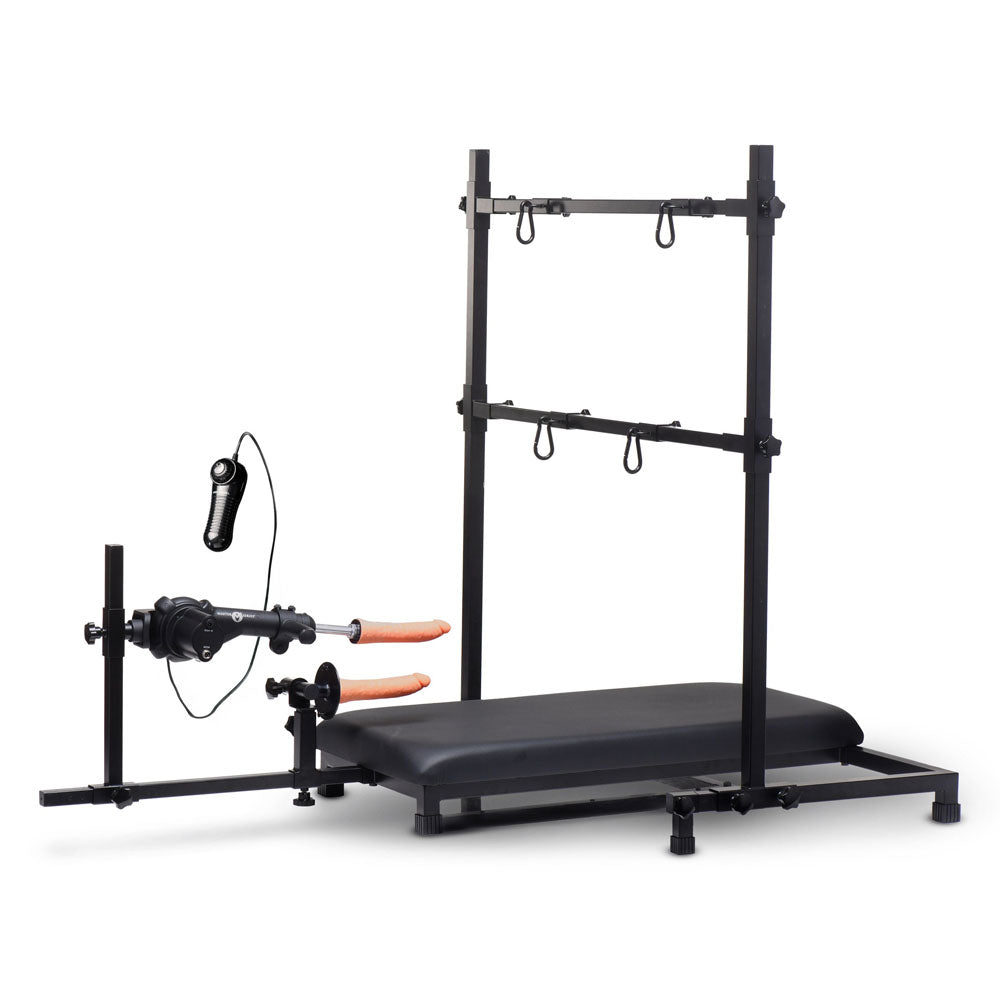 Master Series Breed Master - Breeding Restraint Stand with Sex Machine - AH791
