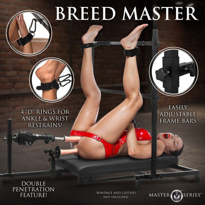 Master Series Breed Master - Breeding Restraint Stand with Sex Machine - AH791