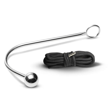 Master Series Roped - Metal Anal Hook with Rope - AH852