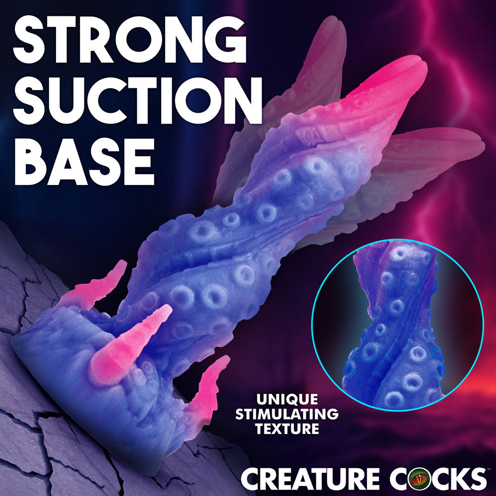 Creature Cocks Krakenar - Purple/Pink 19.8 cm Silicone Tentacle Fantasy Dildo - AH894
