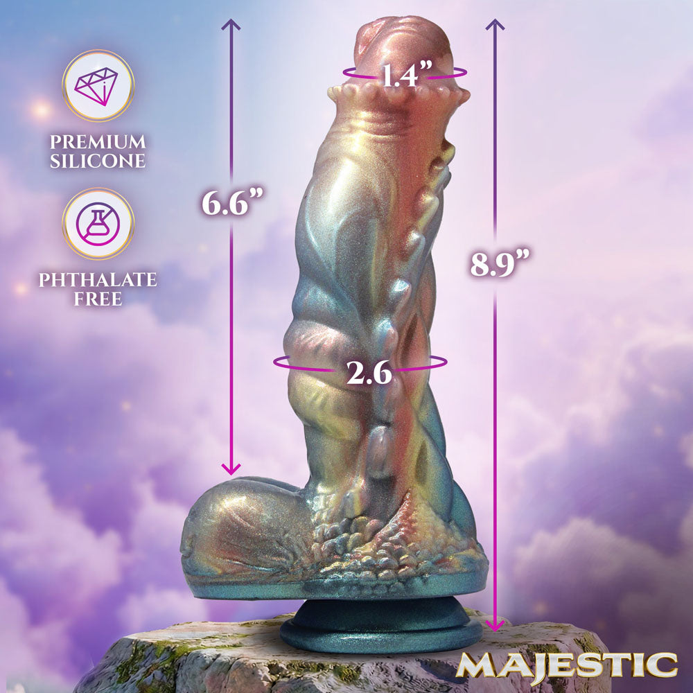 Majestic Seraphina - Opal 22.6 cm Dragon Fantasy Dildo - AH940