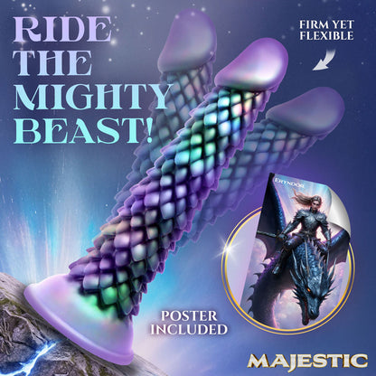 Majestic Eryndor - Opal 22.9 cm Fantasy Dragon Dildo - AH947