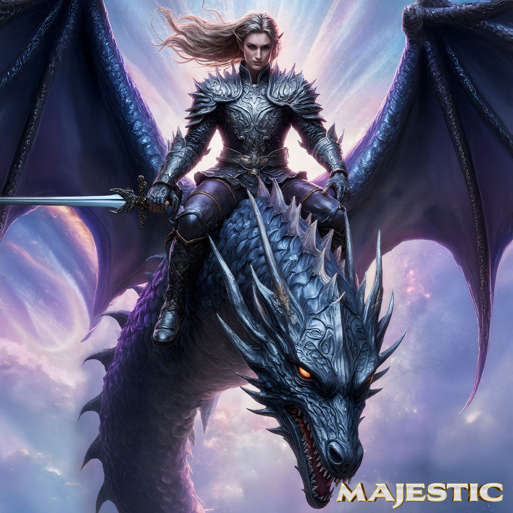 Majestic Eryndor - Opal 22.9 cm Fantasy Dragon Dildo - AH947