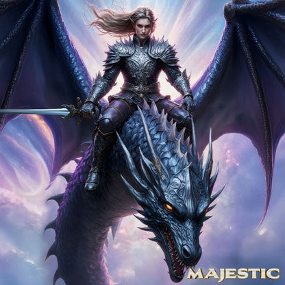 Majestic Eryndor - Opal 22.9 cm Fantasy Dragon Dildo - AH947