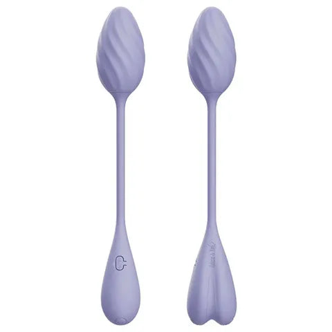 Adam & Eve SPIRAL LOVE Wearable Egg - Purple USB Rechargeable Wearable Vibrating Egg with Wireless remote
