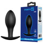 Party Up JEFF Silicone Plug - Black 8.5 cm Butt Plug-BI-040038N-PU