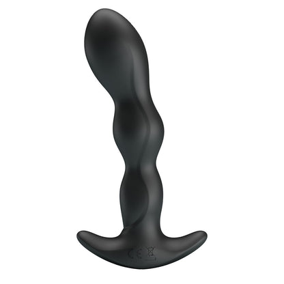 Party Up JIM Vibrating Plug - Black 14.5 cm USB Rechargeable Vibrating Butt Plug-BI-040068-PU