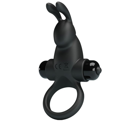 Party Up LARRY Vibrating Cock Ring - Black Vibrating Cock Ring-BI-210204-PU