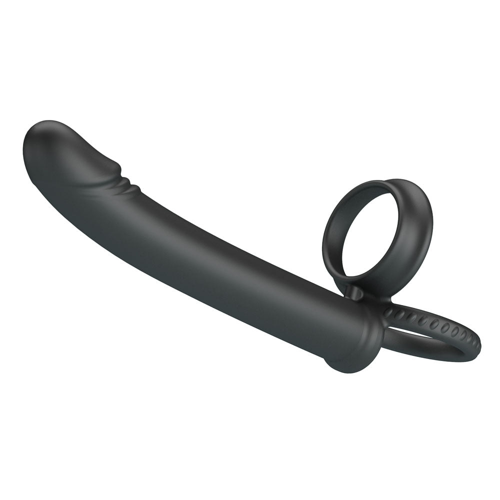 Party Up MARTIN Double Penetrator - Black Cock & Ball Rings with Double Penetrator-BI-210332-PU