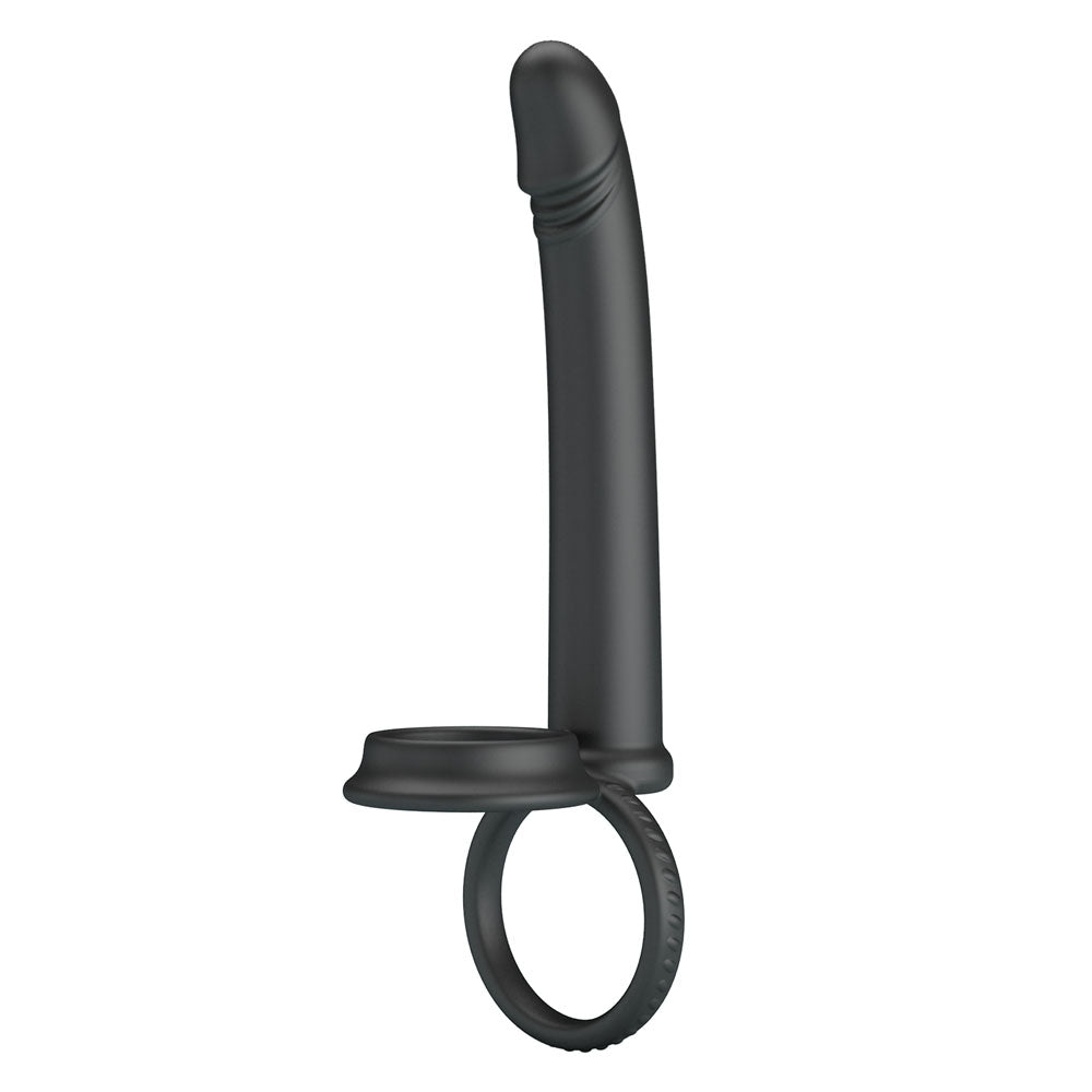 Party Up MARTIN Double Penetrator - Black Cock & Ball Rings with Double Penetrator-BI-210332-PU