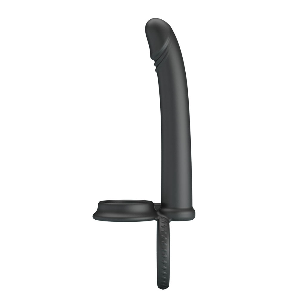 Party Up MARTIN Double Penetrator - Black Cock & Ball Rings with Double Penetrator-BI-210332-PU