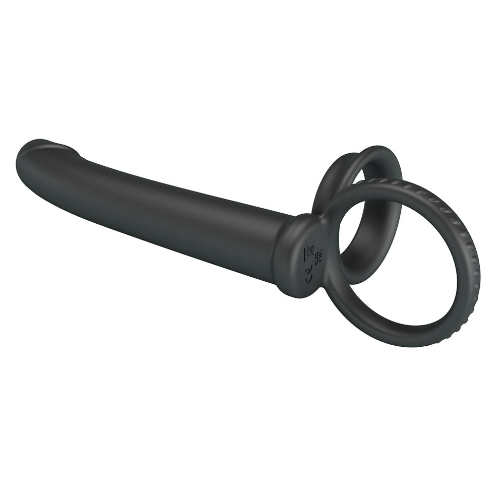 Party Up MARTIN Double Penetrator - Black Cock & Ball Rings with Double Penetrator-BI-210332-PU
