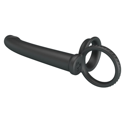 Party Up MARTIN Double Penetrator - Black Cock & Ball Rings with Double Penetrator-BI-210332-PU