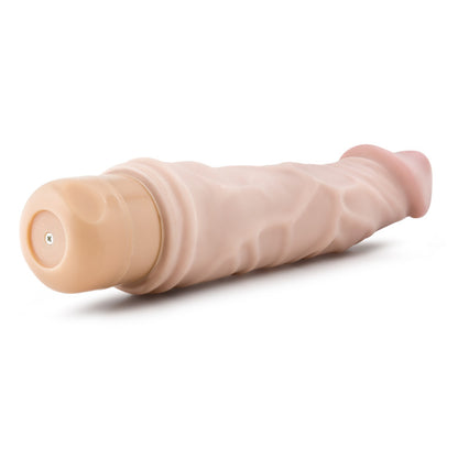 Dr. Skin Cock Vibe 6 - 8.5 Cock - Flesh 21.6 cm Vibrating Dong-BL-11313