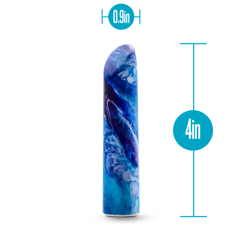 Limited Addiction Mesmerize - Power Vibe - Azure Blue 10.2 cm USB Rechargeable Bullet-BL-27512
