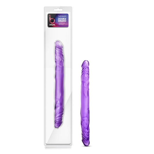 B Yours - 14 Double Dildo - Purple 35.5 cm Double Dong - BL-29751
