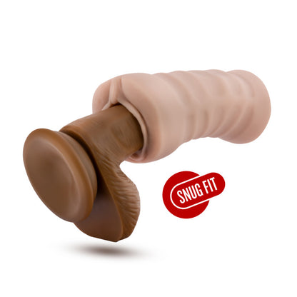 M for Men Ashley - Flesh Vibrating Vagina Stroker-BL-73503