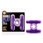 Play With Me - Double Play - Purple Dual Vibrating Cock Ring-BL-77101