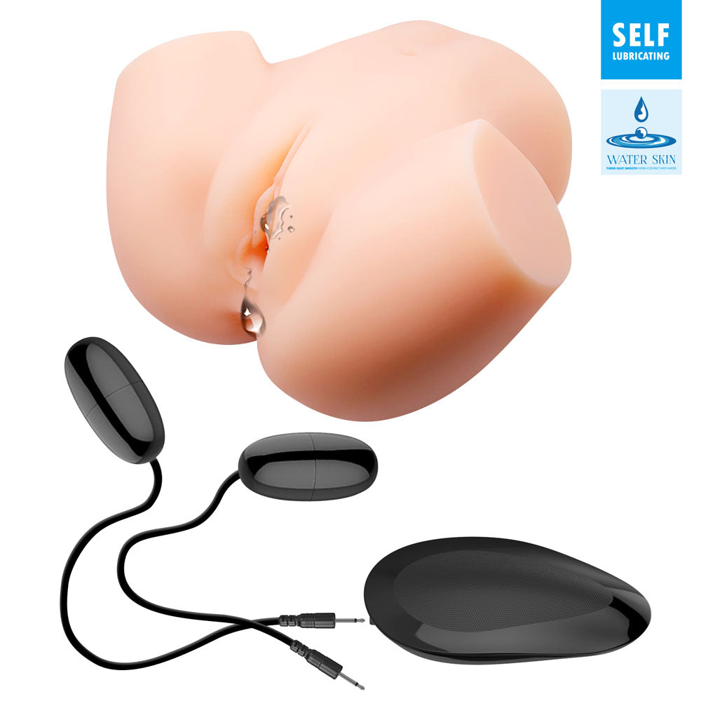 CRAZY BULL VERONICA Vibrating Torso - Flesh Vibrating Torso Masturbator-BM-00900T72ZK