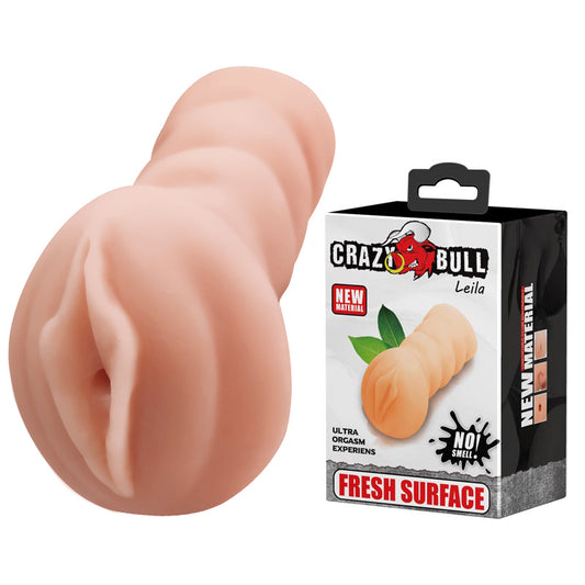 CRAZY BULL LEILA Vagina Stroker - Flesh Vagina Stroker-BM-009132U