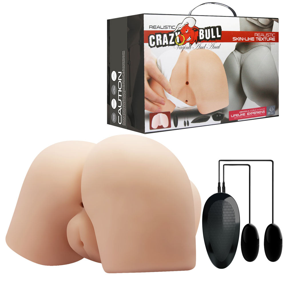 CRAZY BULL Vibrating Doggy Torso - Flesh Vibrating Doggy Style Torso Masturbator-BM-009175Z-1