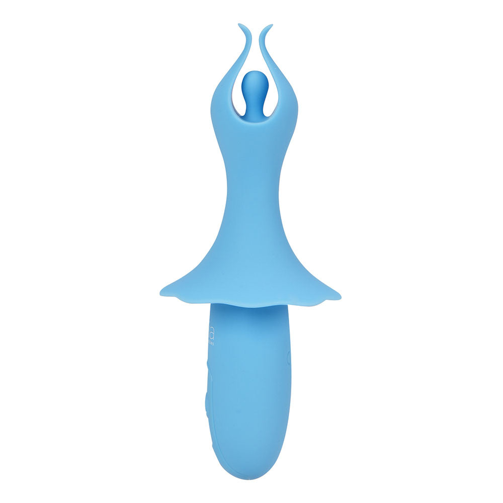 Maia SIENNA - Blue - Blue 15.2 cm USB Rechargeable Fluttering Bullet-BO-25-01-BLUE