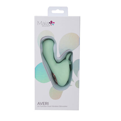 Maia AVERI - Green - Green USB Rechargeable Vibrator-BO-25-02-GREEN