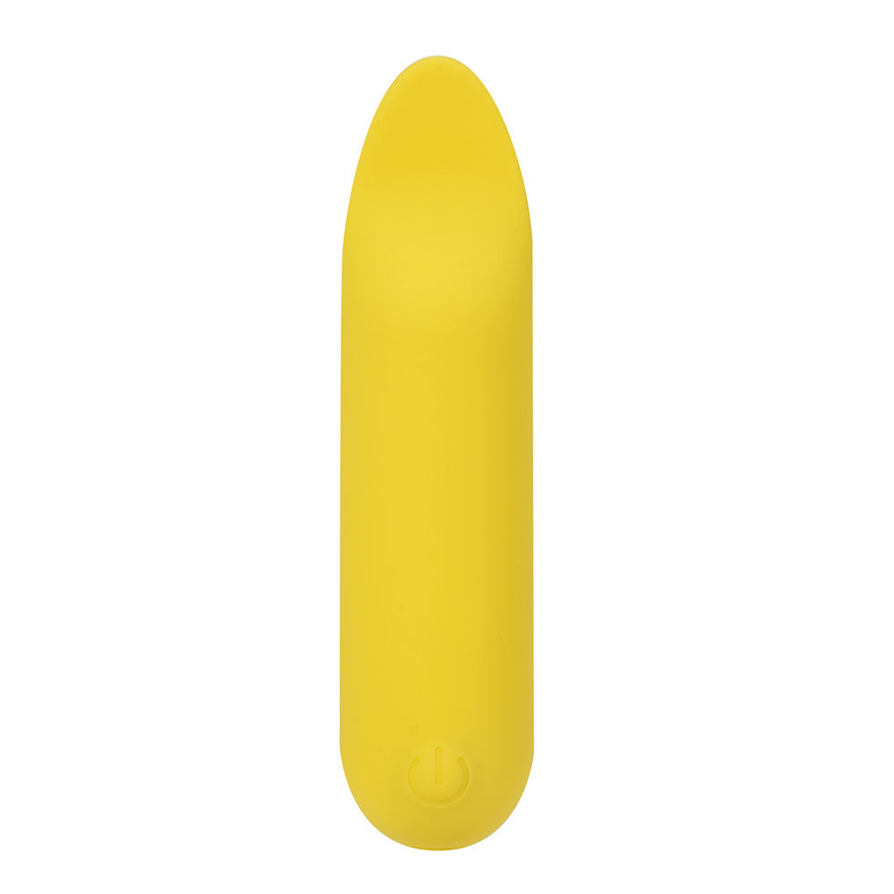 Maia TAWNI - Yellow - Yellow 9 cm USB Rechargeable Bullet with Flickering Tip-BO-25-06-YELLOW