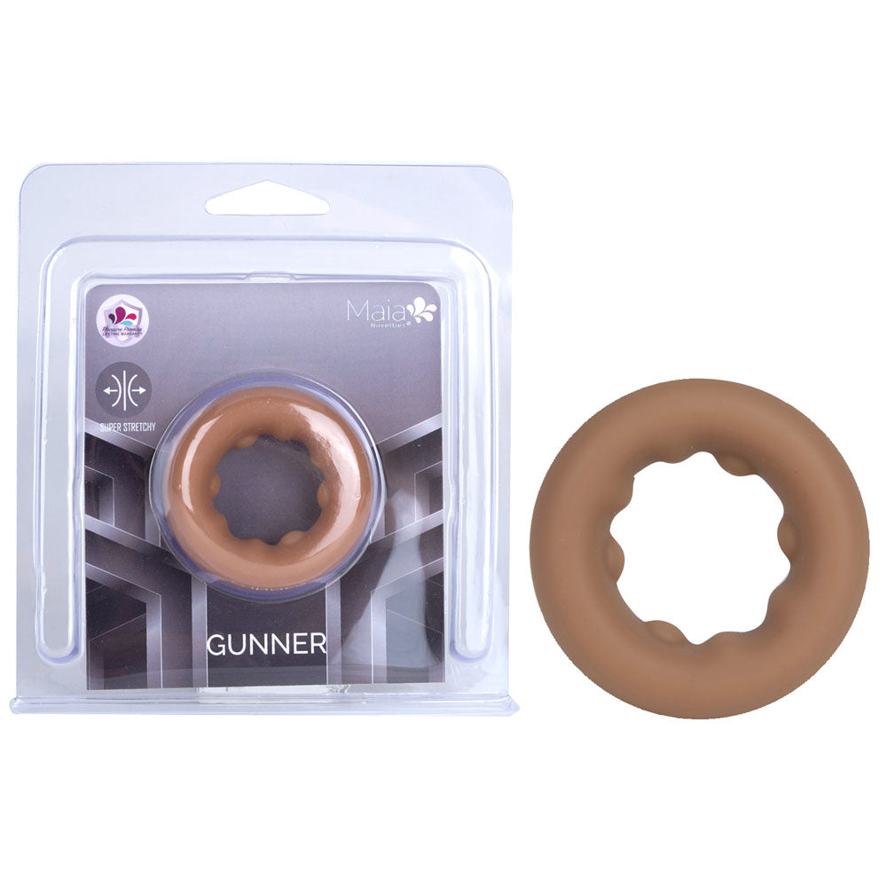 Maia GUNNER - Caramel - Tan Brown Cock Ring-BO-25-15-CAR