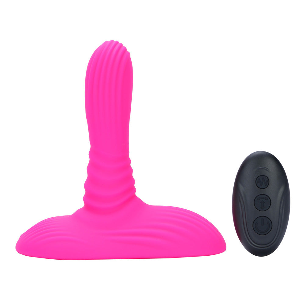 Maia ADIRA - Pink USB Rechargeable Thrusting Vibrator with Wireless Remote - BO-25-23-PINK