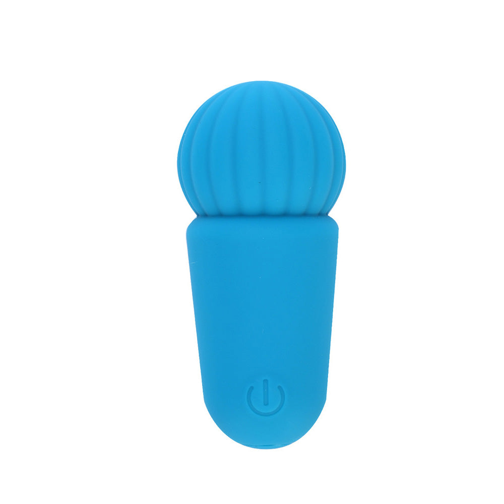 Maia INDI - Blue 7.6 cm USB Rechargeable Mini Vibrating Wand - BO-25-29