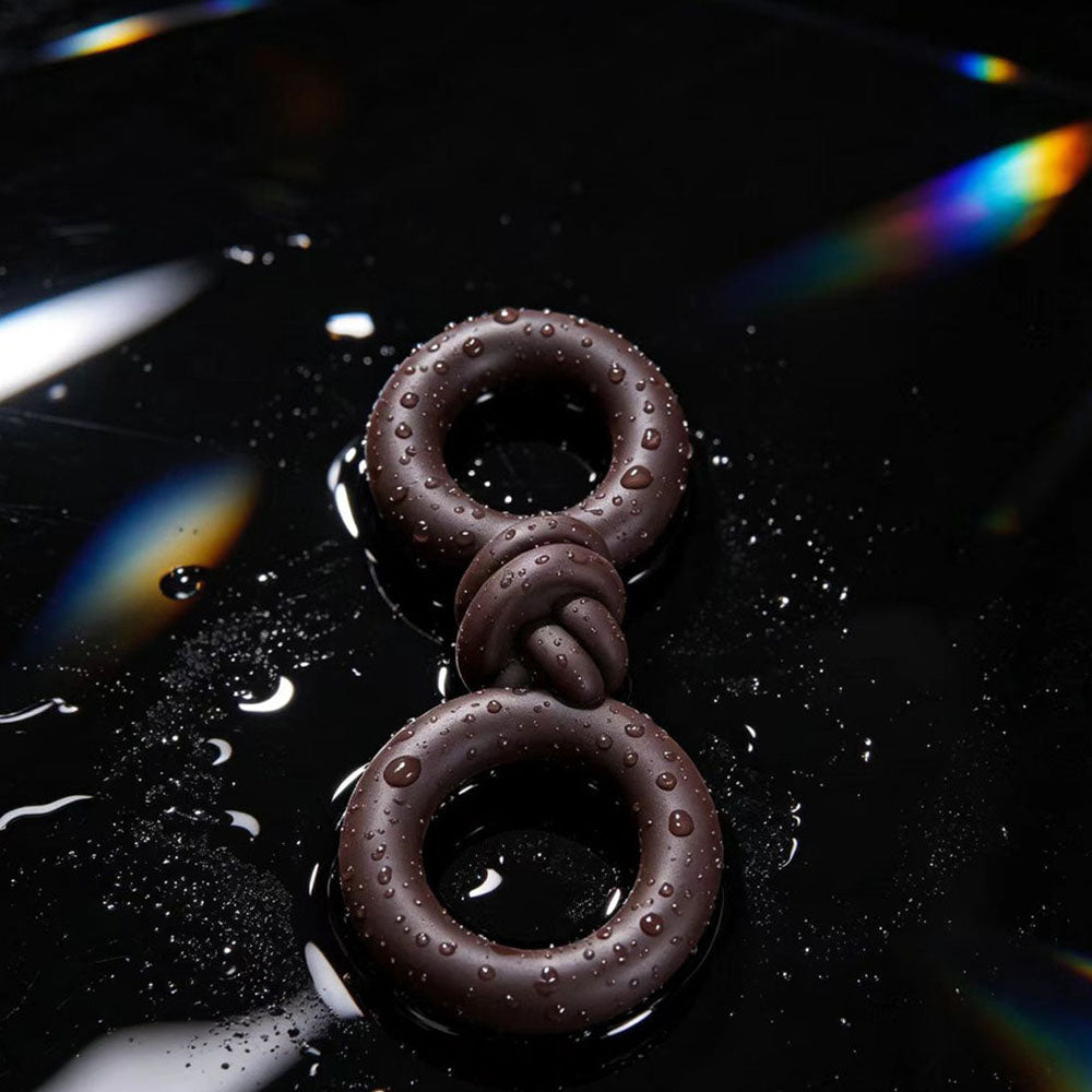Maia COOPER - Chocolate - Chocolate Brown Cock & Balls Rings - BO-26-03-CHOC