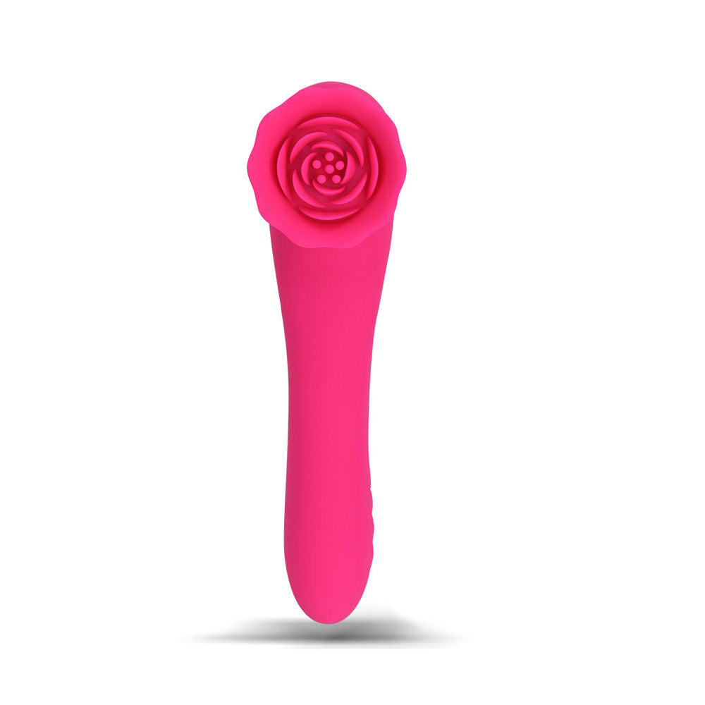Maia ROZA - Pink 18.4 cm USB Rechargeable Dual Ended Vibrator - BO-26-06
