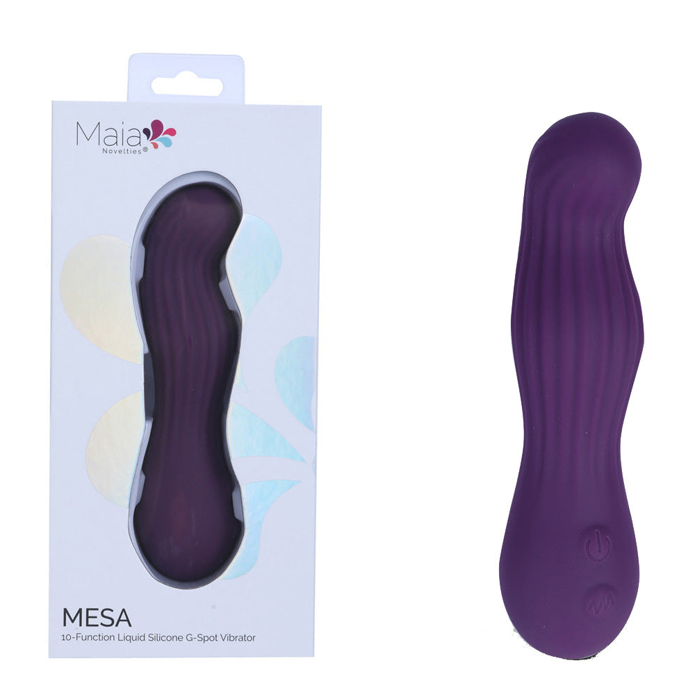 Maia MESA - Purple 15.2 cm USB Rechargeable Vibrator - BO-26-10