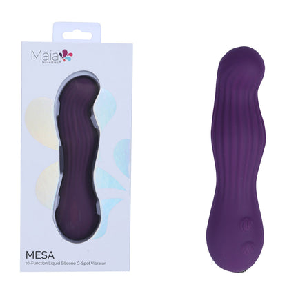 Maia MESA - Purple 15.2 cm USB Rechargeable Vibrator - BO-26-10