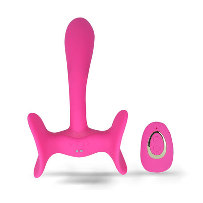 Maia PAISLEE - Pink 16.5 cm USB Rechargeable Thigh Hold Vibrator with Wireless Remote - BO-26-14
