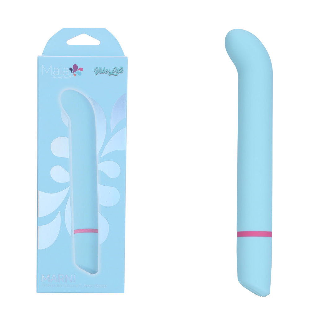 Maia MARNI - Blue 17.1 cm USB Rechargeable Vibrator - BO-26-18