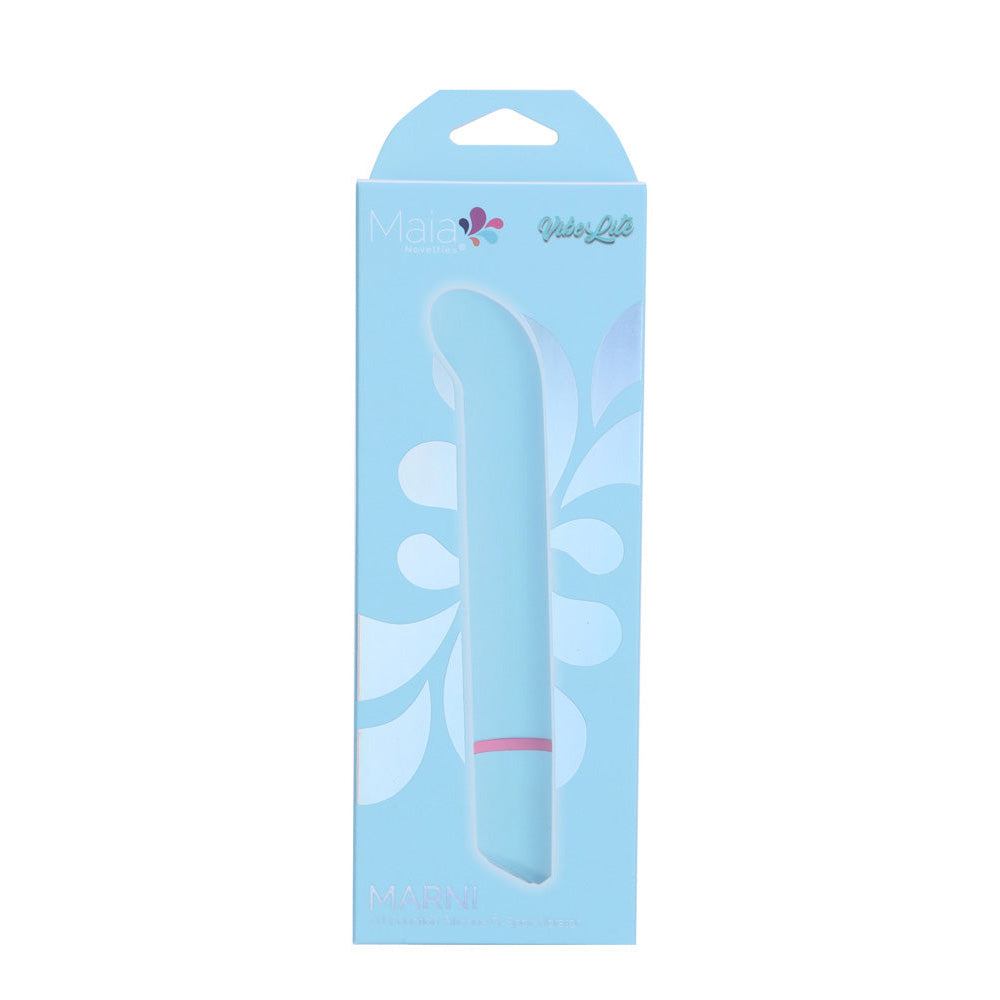 Maia MARNI - Blue 17.1 cm USB Rechargeable Vibrator - BO-26-18