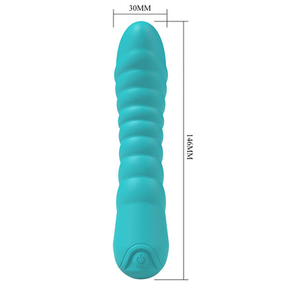 Party Up JAYLEI - Teal - Teal 14.6 cm USB Rechargeable Vibrator-BP-W00005-1