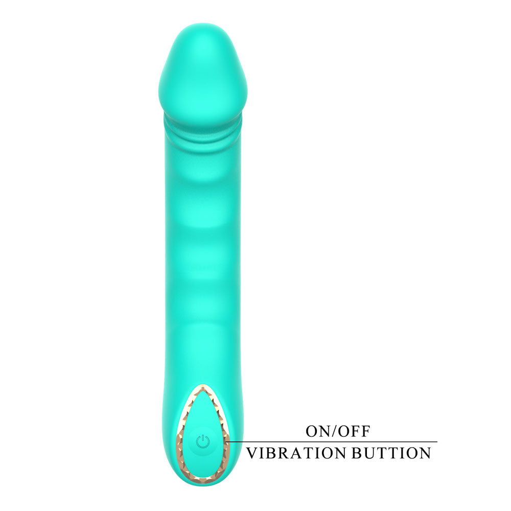 Party Up NIKI - Teal - Teal 15.4 cm USB Rechargeable Vibrator-BP-W00007