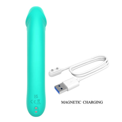 Party Up NIKI - Teal - Teal 15.4 cm USB Rechargeable Vibrator-BP-W00007
