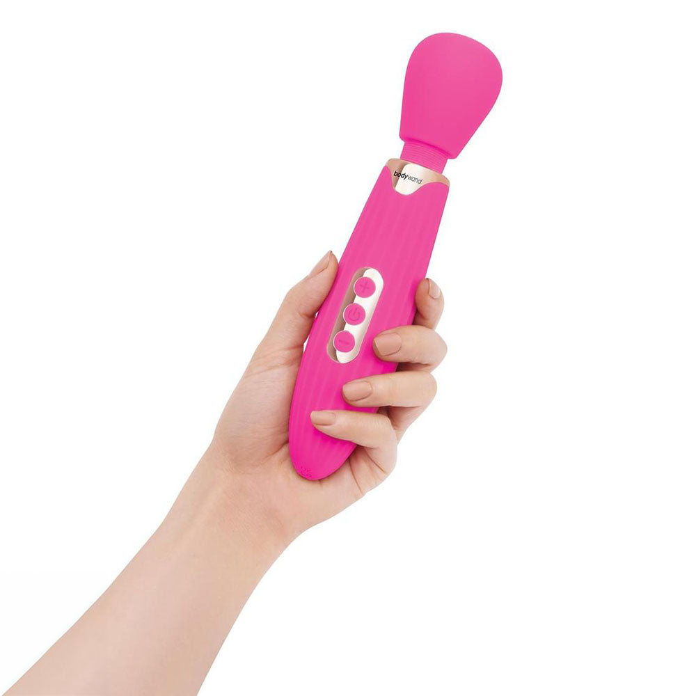 Bodywand RUMBLE WAND 8 Inch - Hot Pink 20.3 cm USB Rechargeable Massage Wand-BW233