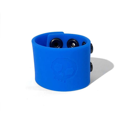 Boneyard Silicone Ball Strap Blue - Blue 3-Snap 4 cm Adjustable Ball Stretcher Ring-BY0318